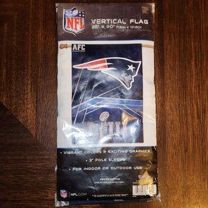New England Patriots Super Bowl 53 Vertical Flag